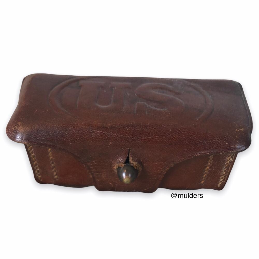 Antique Historic Rock Island Arsenal 1908 Ammo Belt Case